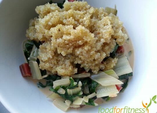 schnelles Rezept: Mangold mit Quinoa