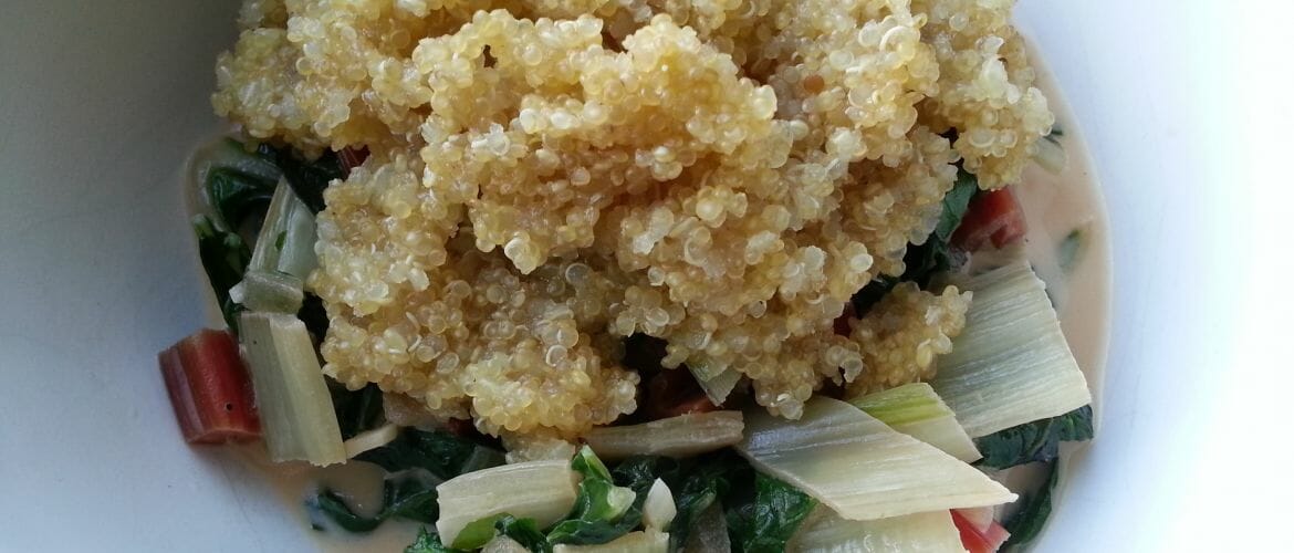 schnelles Rezept: Mangold mit Quinoa