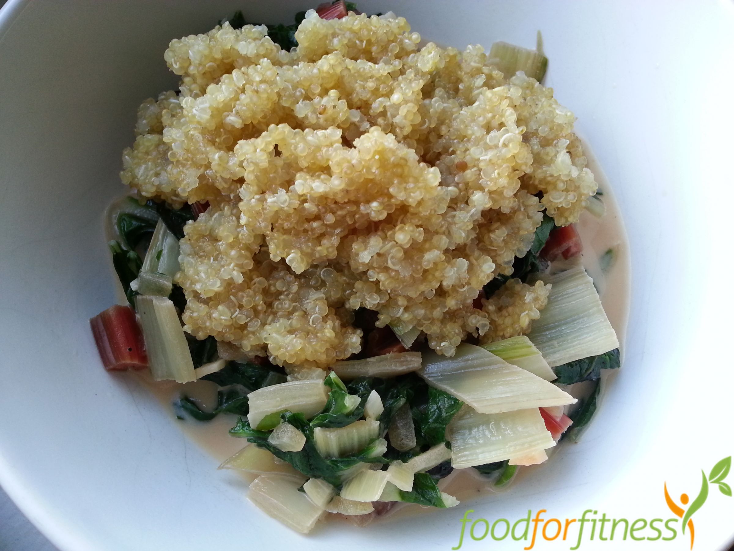 Vegetarisches Frühlingsrezept: Mangold mit Quinoa - food for fitness