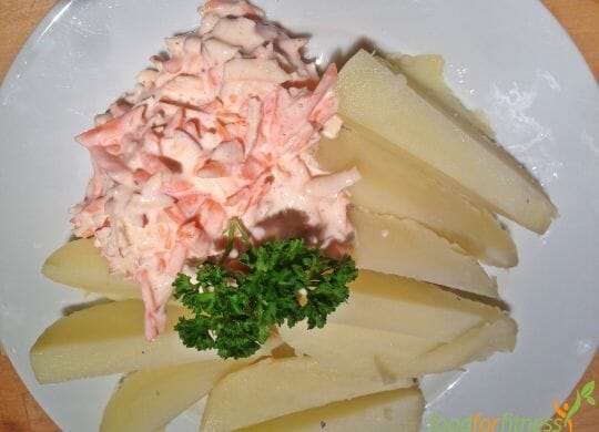 Apfel Karotten Quark