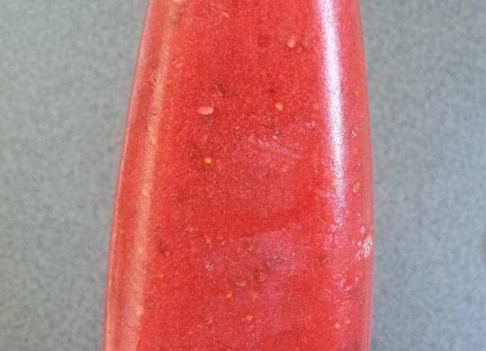Eis selbst gemacht - mit Erdbeeren und Chiasamen