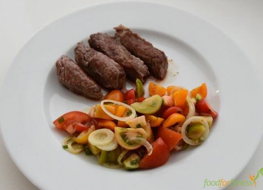 Hüftsteak Tomatensalat
