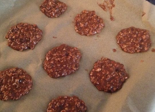 Proteinreiche Fitness-Cookies - fertig für den Ofen.