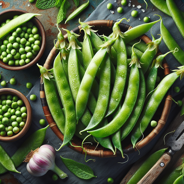 Zuckerschoten roh knackig und gesund